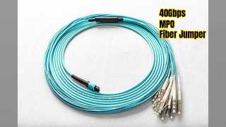 Fast Fiber Optic Jumper 40Gbps 10Gbps MPO 3mm